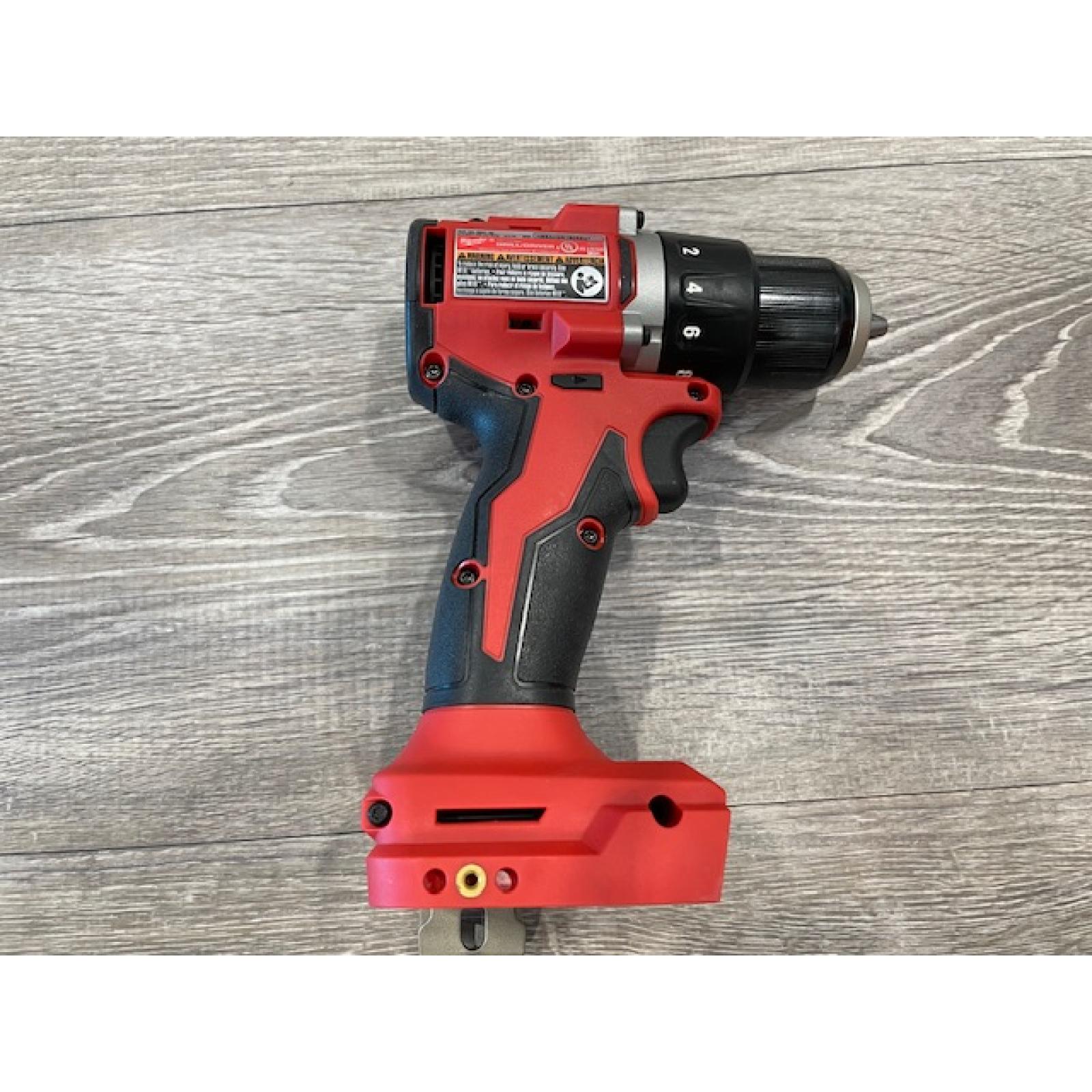 AS-IS Milwaukee 18V Lithium-Ion Brushless Cordless 1/2 in. Compact Drill/Driver (Tool-Only)