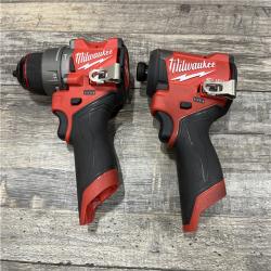 AS-IS Milwaukee FUEL 12-Volt Lithium-Ion Brushless Cordless Hammer Drill and Impact Driver Combo Kit