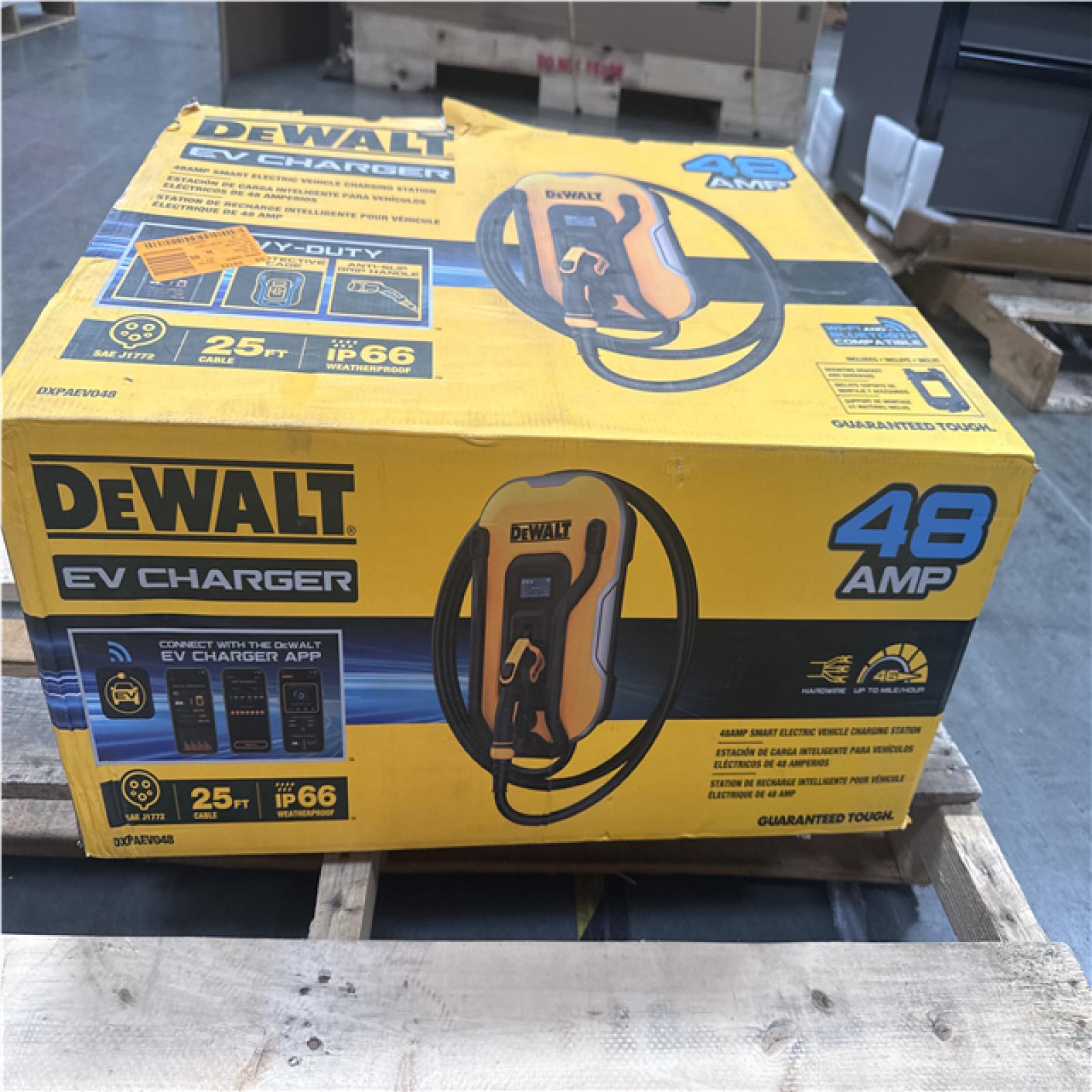 CALIFORNIA AS IS DEWALT EV CHARGER 48AMP DXPAEV048