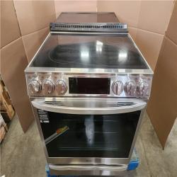 Phoenix AS-IS 2 LG 30 in. 6.3 cu. ft. 5 Burner Element Slide-In Electric Range in PrintProof Stainless Steel w/ Instaview  Air Fry  ProBake