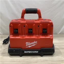 AS-IS Milwaukee 12-Volt/18-Volt Lithium-Ion Multi-Voltage 6-Port Sequential Rapid Battery Charger