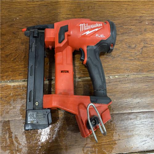 AS-IS MILWAUKEE M18 FUEL 18-Volt Lithium-Ion Brushless Cordless 18-Gauge 1/4 in. Narrow Crown Stapler (Tool-Only)