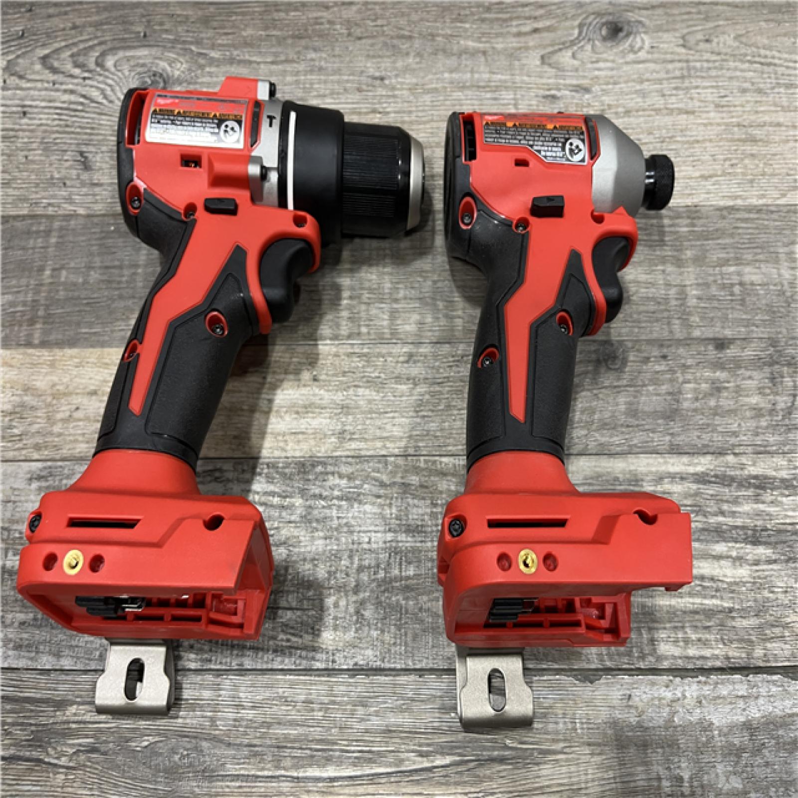 AS-IS Milwaukee 18-Volt Lithium-Ion Brushless Cordless Compact Hammer Drill/Impact Combo Kit