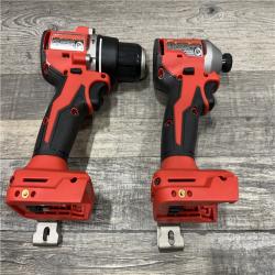 AS-IS Milwaukee 18-Volt Lithium-Ion Brushless Cordless Compact Hammer Drill/Impact Combo Kit