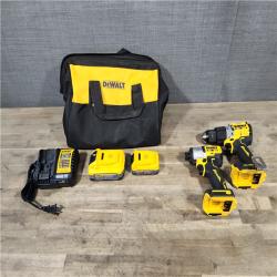 HOUSTON LOCATION - AS-IS DEWALT 2 TOOL COMBO KIT W/ (2) BATTERY & CHARGER