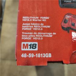 AS-IS- Milwaukee 18-Volt Lithium-Ion REDLITHIUM FORGE Starter Kit