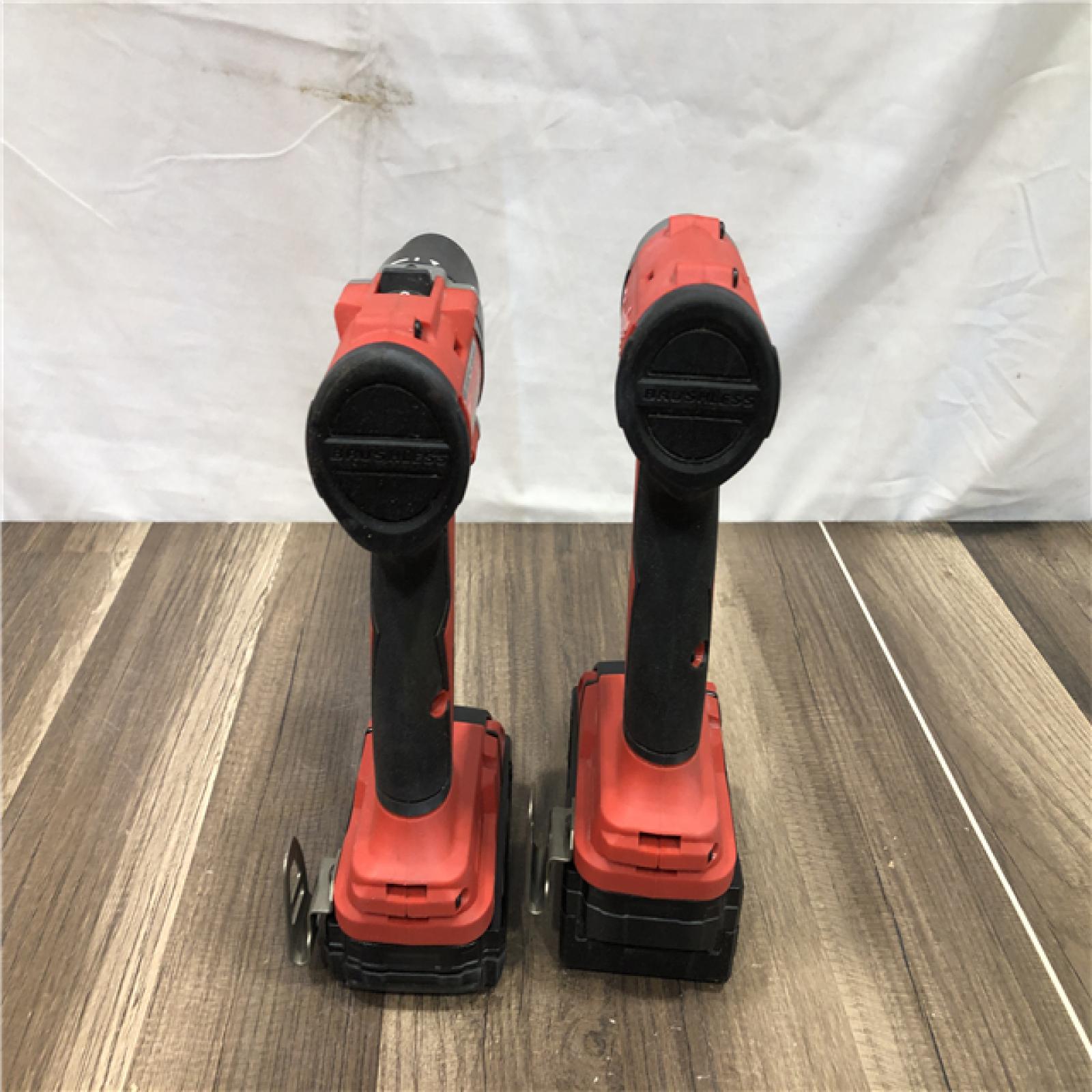 AS-IS Milwaukee 18-Volt Lithium-Ion Brushless Cordless Compact Hammer Drill/Impact Combo Kit