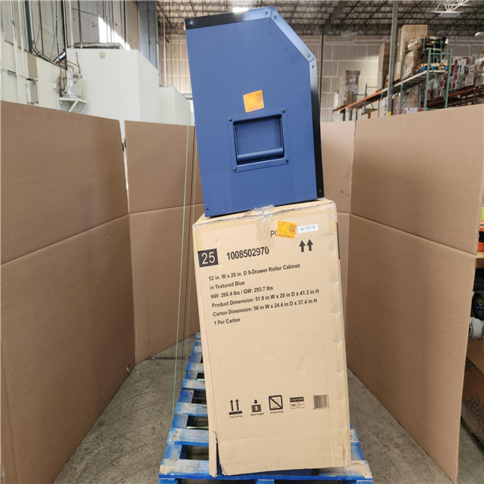 Phoenix NEW Husky Heavy-Duty 52 in. W 15-Drawer Matte Blue Steel Rolling Tool Chest Combo