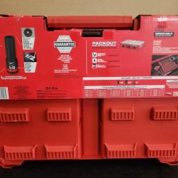Phoenix NEW Milwaukee SHOCKWAVE Impact-Duty 1/2 in. Drive Metric and SAE Deep Well Impact PACKOUT Socket Set (31-Piece)
