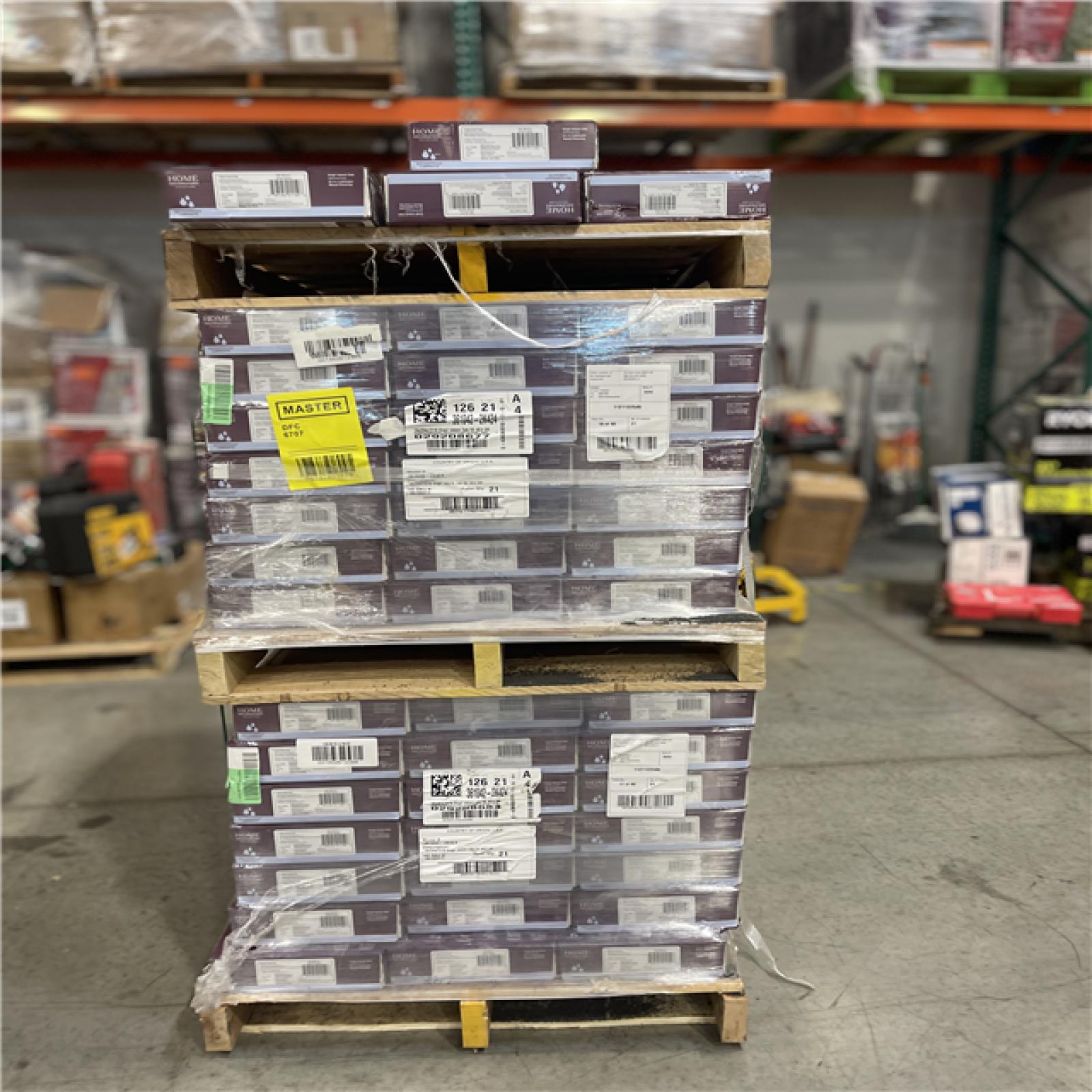 DALLAS LOCATION- Home Decorators Collection Virgil Island Oak 12 mm T x 8 in. W Waterproof Laminate Wood Flooring (15.9 sqft/case) PALLET (46 cases)