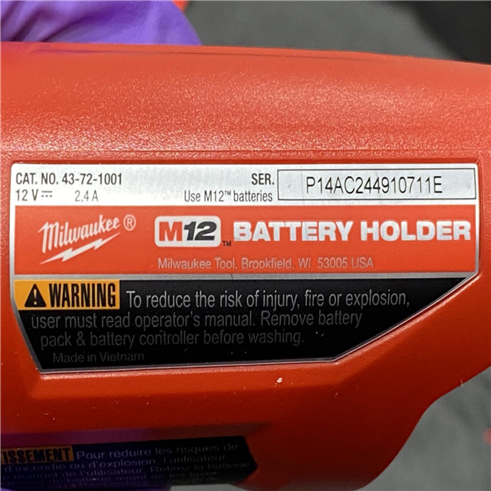 AS-IS Milwaukee Men's Large 12-Volt Lithium-Ion Cordless Axis Gray Heated Quilted Vest Kit