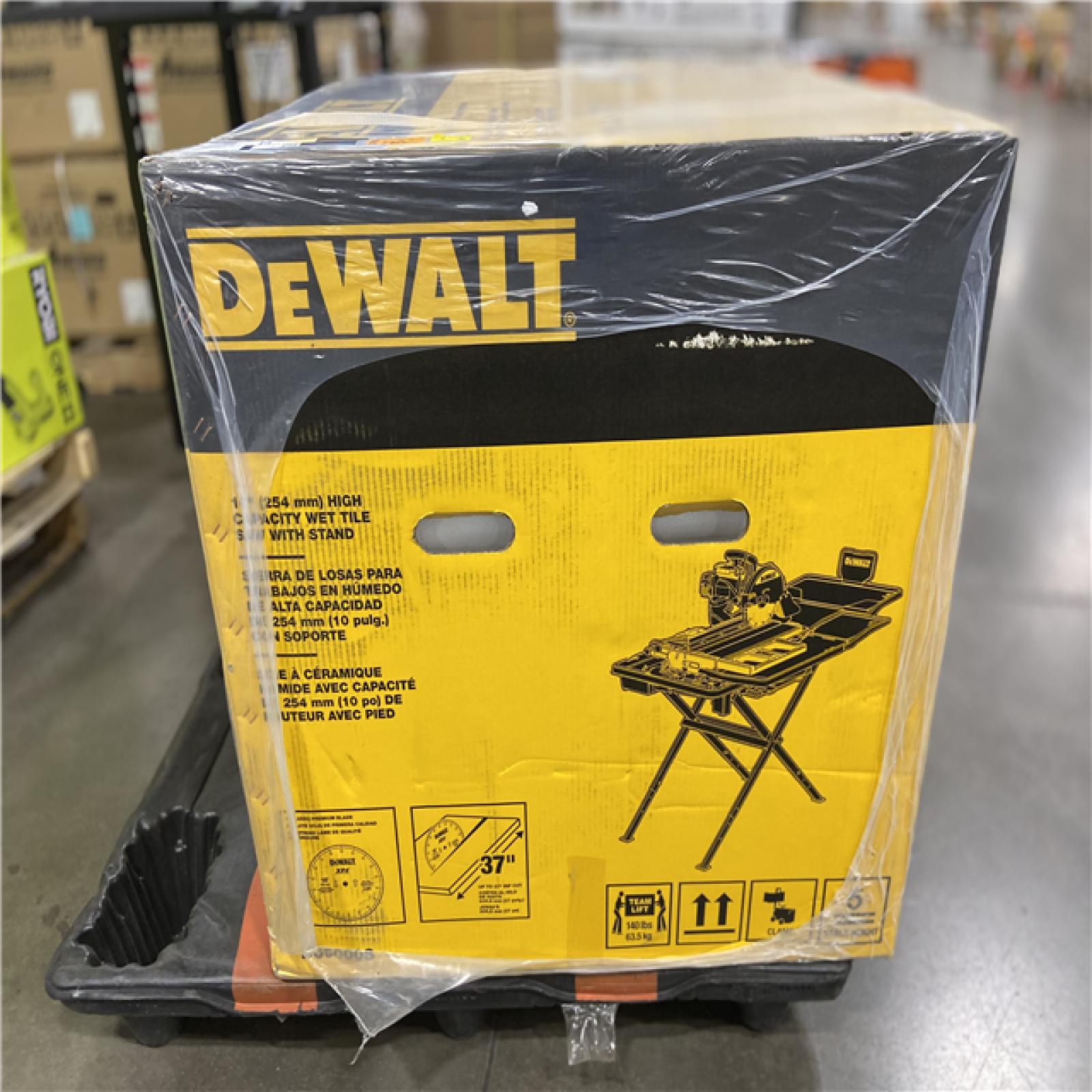 NEW! - DEWALT 10 in. High Capacity Wet Tile Saw with Stand