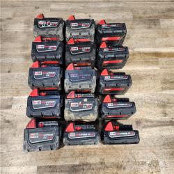 HOUSTON LOCATION - AS-IS MILWAUKEE BATTERY PACK QTY - 15