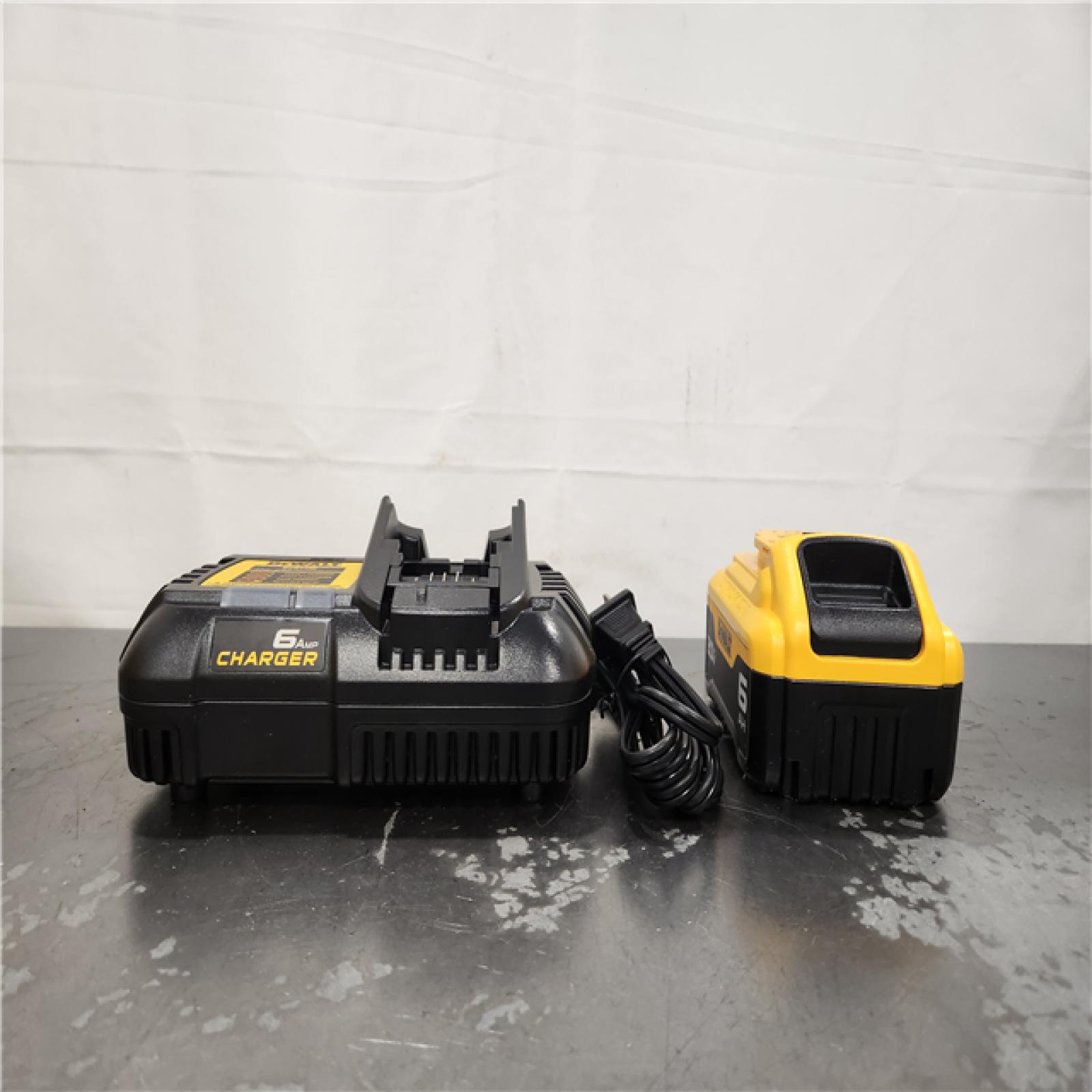 AS-IS- DEWALT 20V MAX Lithium-Ion 6.0 Ah Battery and Charger
