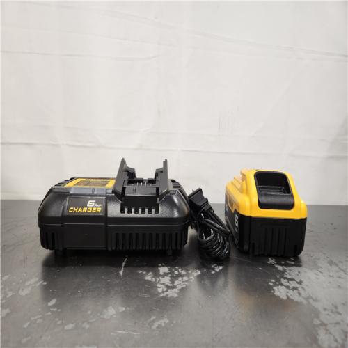 AS-IS- DEWALT 20V MAX Lithium-Ion 6.0 Ah Battery and Charger
