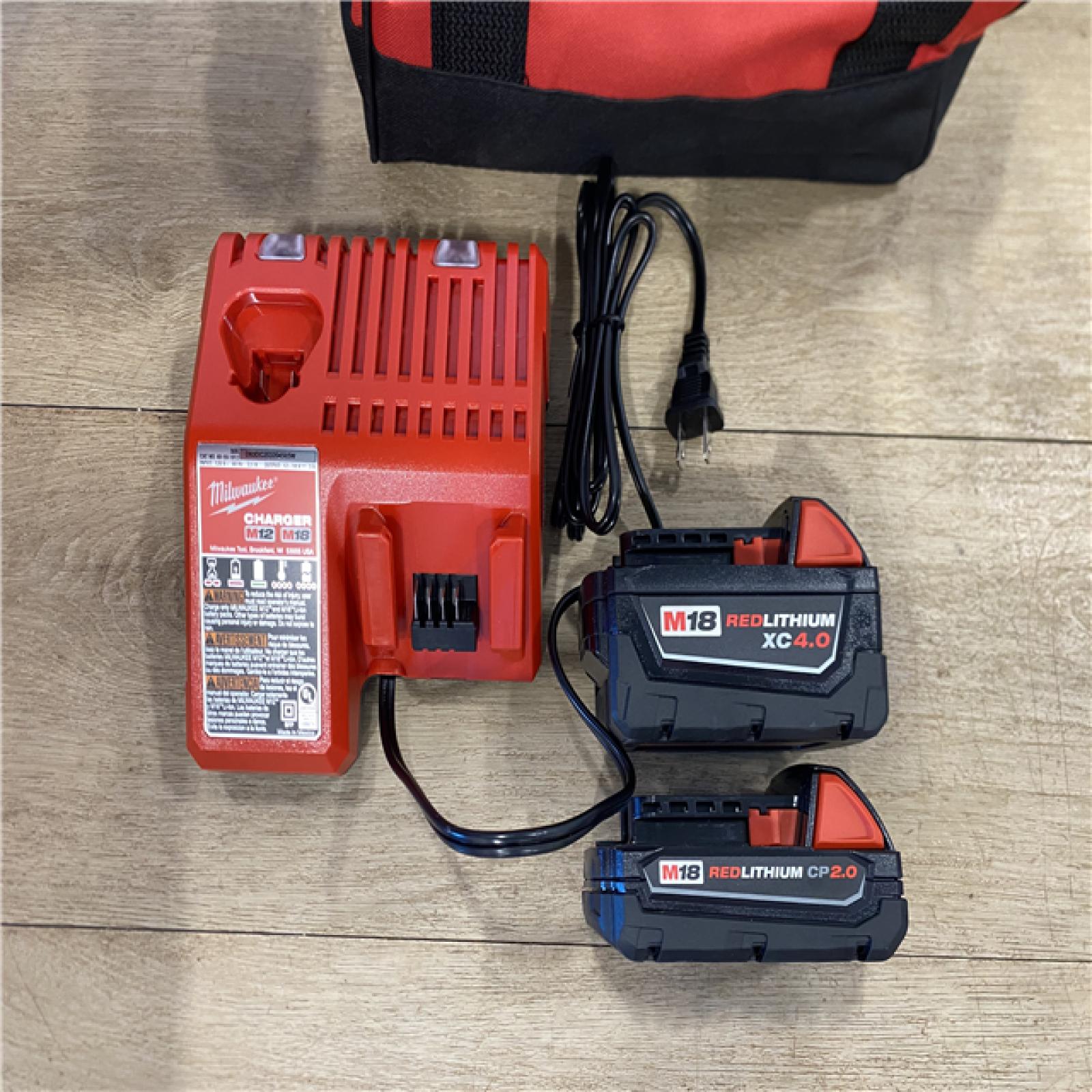 AS-IS Milwaukee 18-Volt Lithium-Ion Brushless Cordless Compact Hammer Drill/Impact Combo Kit