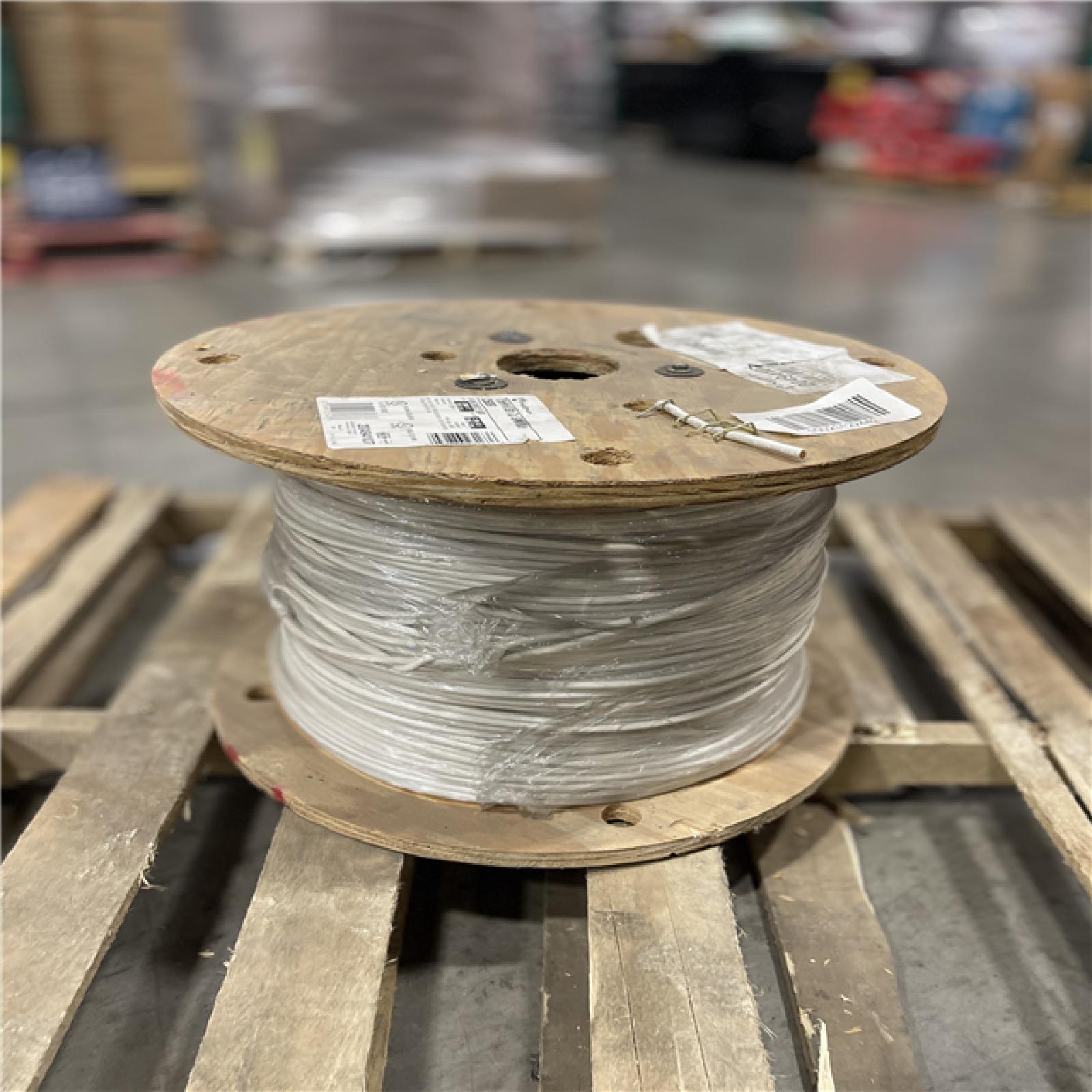 DALLAS LOCATION - AS-IS Southwire 2,500 ft. 6 White Stranded CU SIMpull THHN Wire (SEE NOTES)