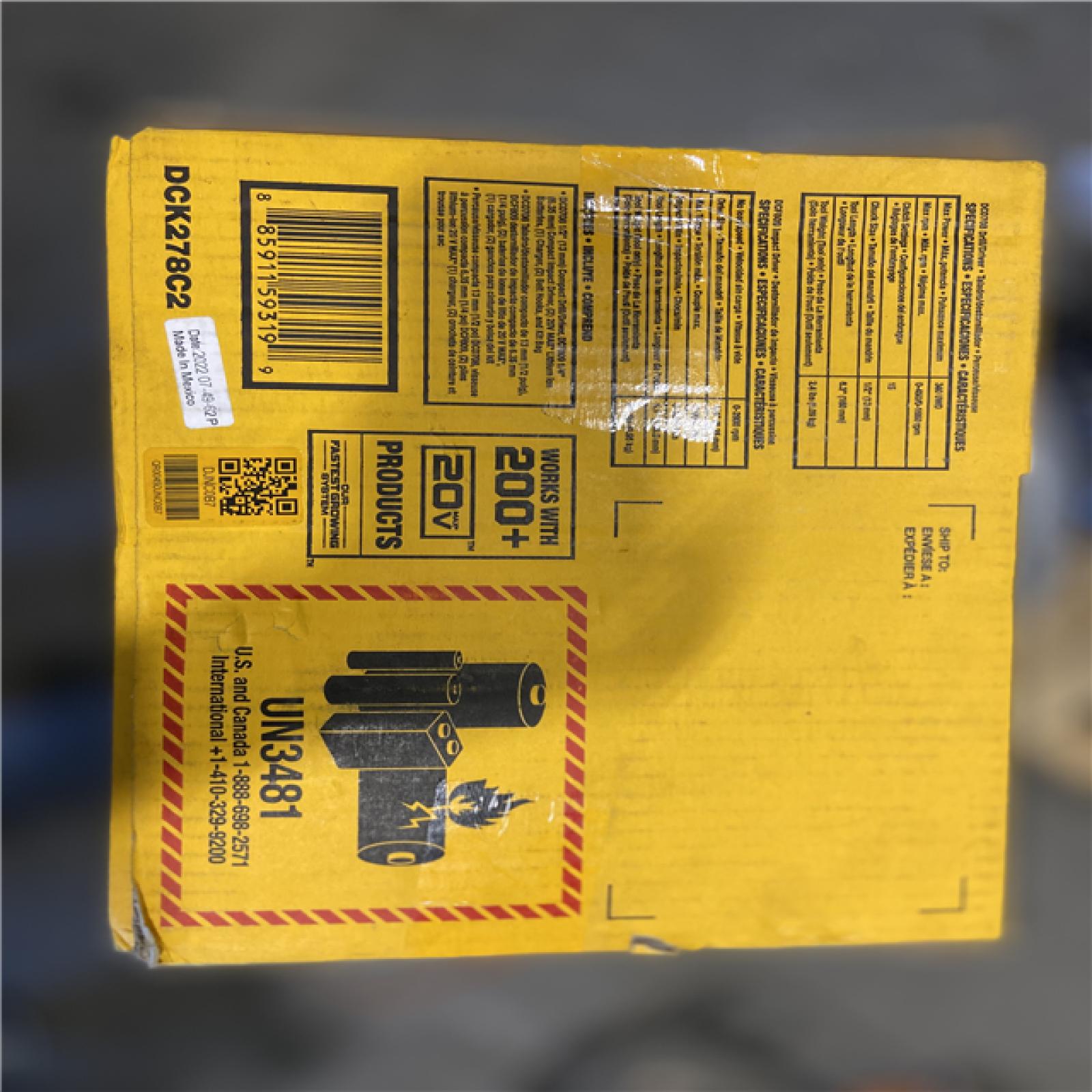 NEW! - DEWALT ATOMIC 20V MAX Cordless Brushless Compact Drill/Impact 2 Tool Combo Kit with (2) 1.3Ah Batteries  Charger  and Bag