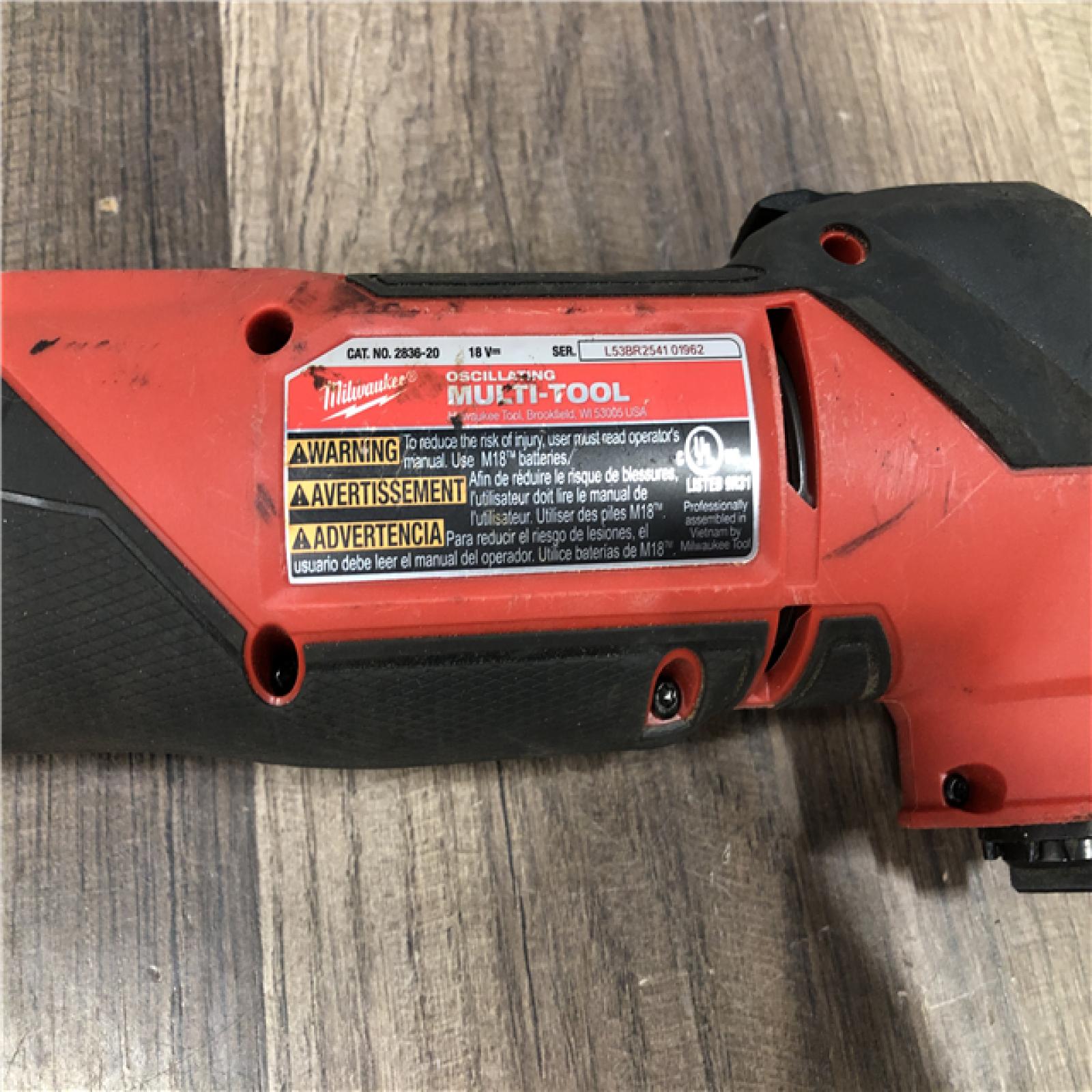 AS-IS Milwaukee  FUEL 18V Lithium-Ion Cordless Brushless Oscillating Multi-Tool (Tool-Only)