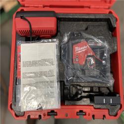LIKE NEW  - Milwaukee M12 12-Volt Lithium-Ion Cordless Green 250 ft. 3-Plane Laser Level Kit with One 4.0 Ah Battery  Charger and Case