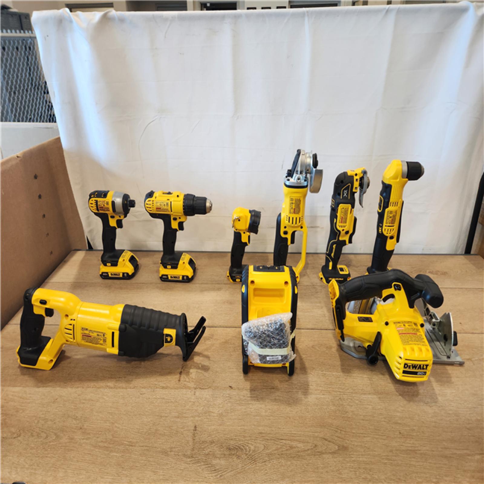 AS-IS- DEWALT 20V MAX Lithium-Ion Cordless 9-Tool Combo Kit