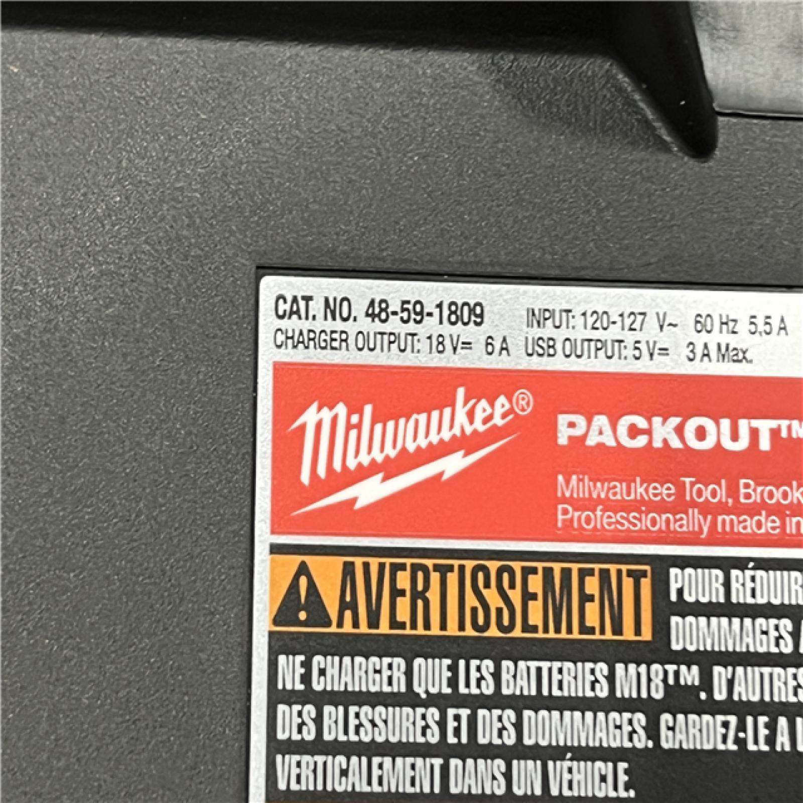 AS-IS Milwaukee 18V Lithium-Ion PACKOUT 6-Port Rapid Charger