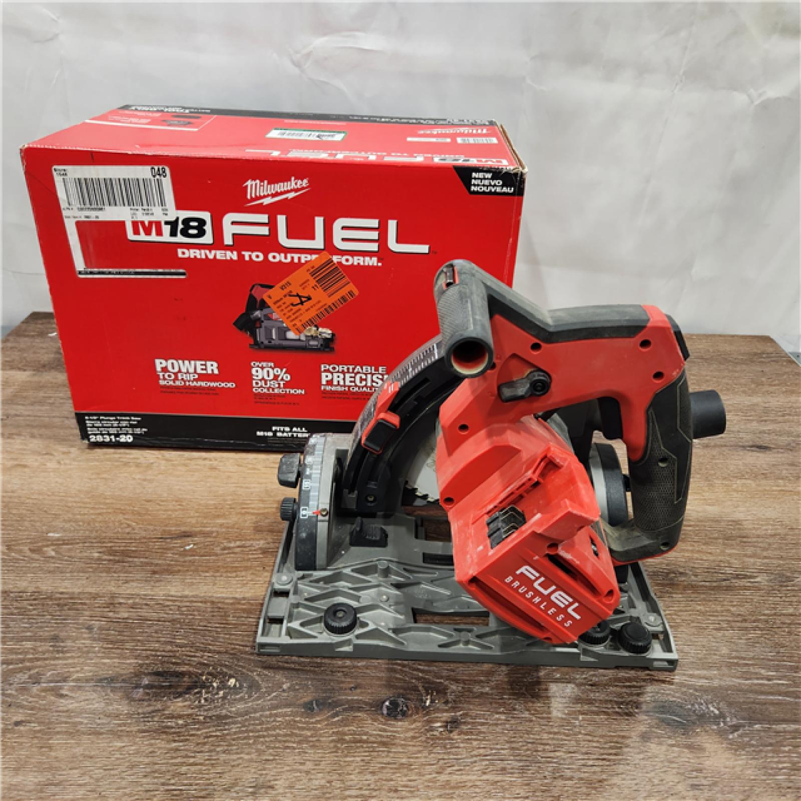 AS-IS Milwaukee M18 FUEL 6-1/2 in. Cordless Brushless Plunge Track Saw Tool Only