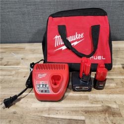 HOUSTON LOCATION - AS-IS Milwaukee FUEL 12-Volt Lithium-Ion Brushless Cordless Hammer Drill and Impact Driver Combo Kit