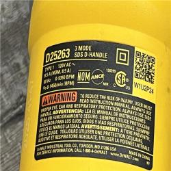 AS-IS DEWALT 8.5 Amp 1-1/8 in. Corded SDS-plus D-Handle Concrete/Masonry Rotary Hammer Drill