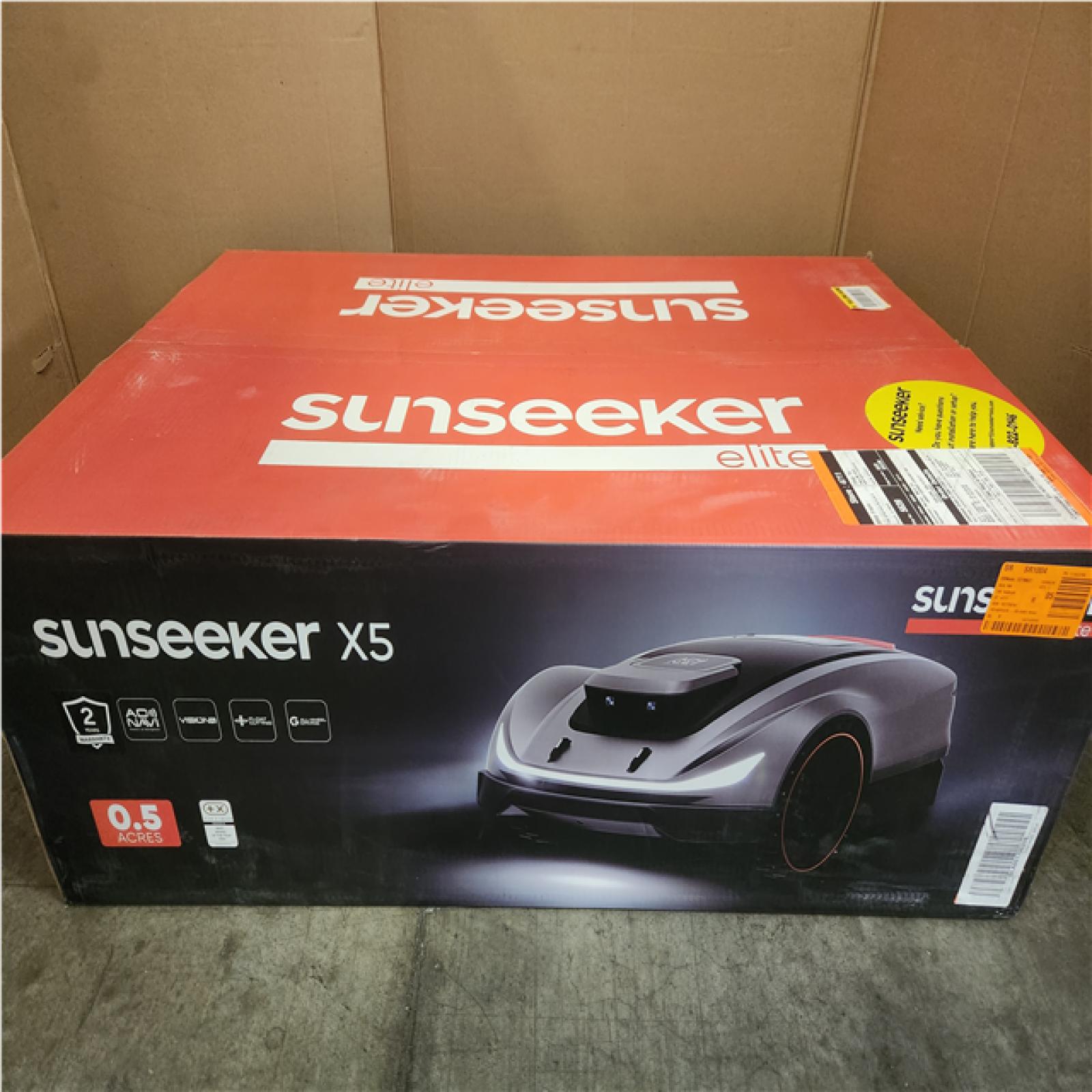 Phoenix NEW SUNSEEKER X5 AWD Wireless 8 in. Robot Lawn Mower for 0.5 Acre, No Boundary Wire, RTK Plus Vision, AI Obstacle Avoidance