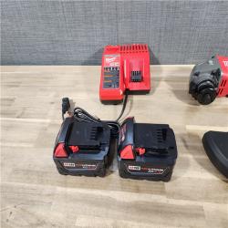 HOUSTON LOCATION - AS-IS M18 FUEL 18V Lithium-Ion Brushless Cordless Grinder & 3/8 in. Impact Wrench Combo Kit (2-Tool) W/ Two 5Ah Batteries