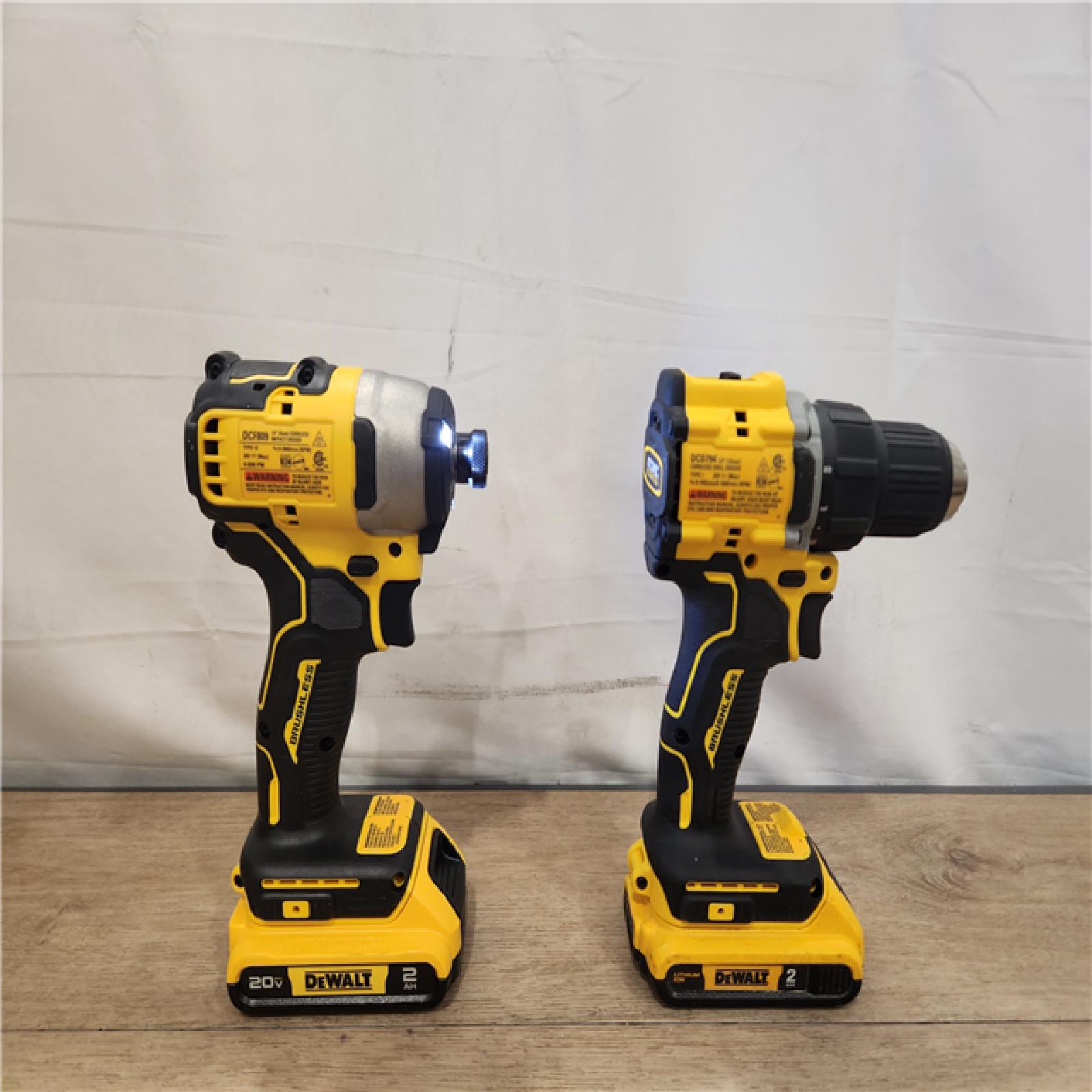 AS-IS- DEWALT ATOMIC 20-Volt MAX Lithium-Ion Cordless Combo (2-Tool) Kit