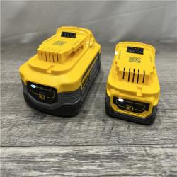 AS-IS DEWALT POWERSTACK 20V 5.0Ah and 1.7Ah Lithium-Ion Power Tool Battery Packs (2-Pack)