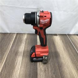 AS-IS Milwaukee 18V Lithium-Ion Brushless Cordless 1/2 in. Compact Drill/Driver Kit