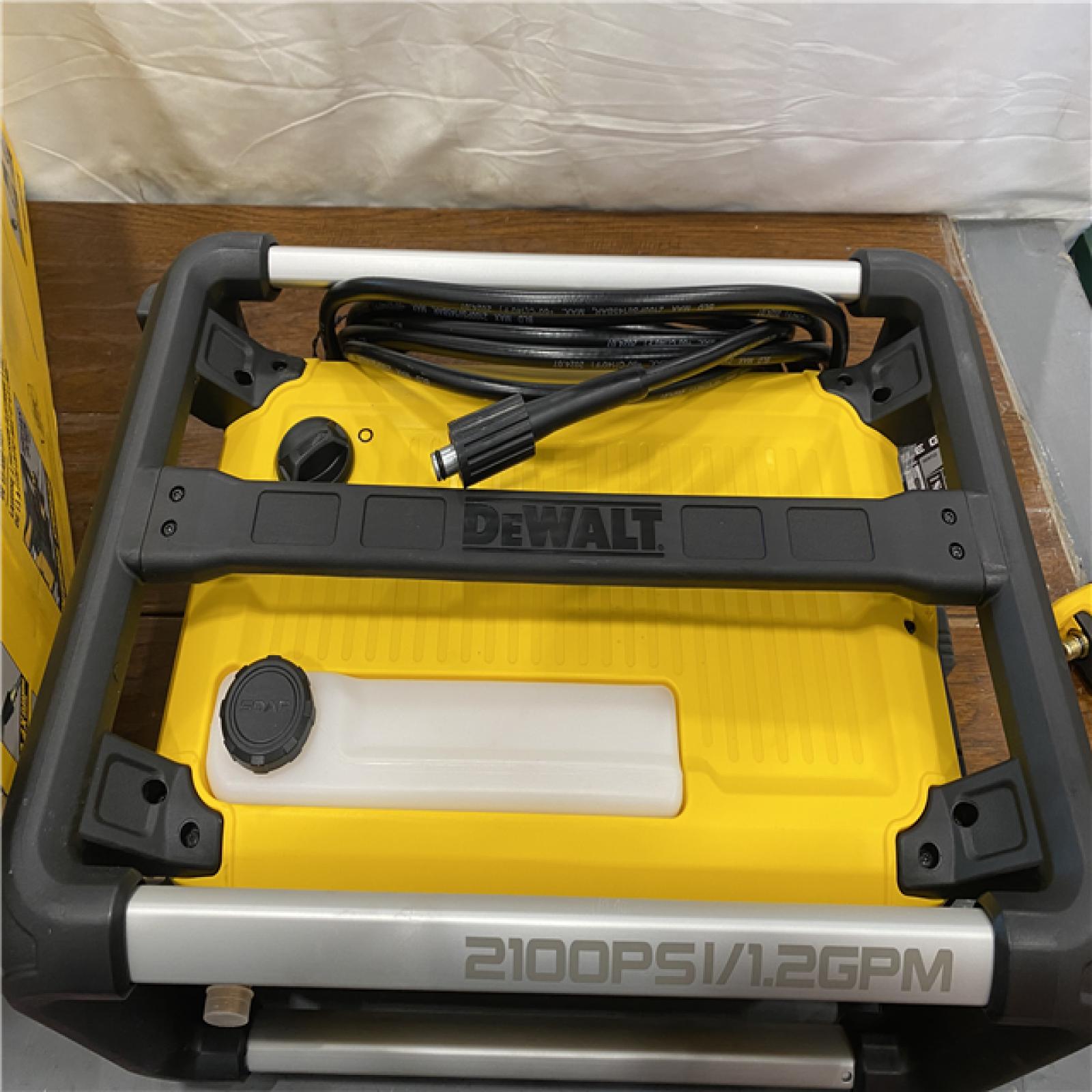 AS-IS DEWALT Electric Pressure Washer  2100 PSI  Jobsite Power Washer DWPW2100
