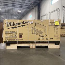 DALLAS LOCATION - Milwaukee High Capacity 61 in. W x 22.1 in D 11-Drawer Mobile Workbench Cabinet with Solid Wood Top and Pegboard