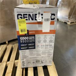 DALLAS LOCATION - Generac 12500/9500-Watt Tri-Fuel Portable Generator, Easy-To-Use Electric Start, Wheel and Handle Kit Included
