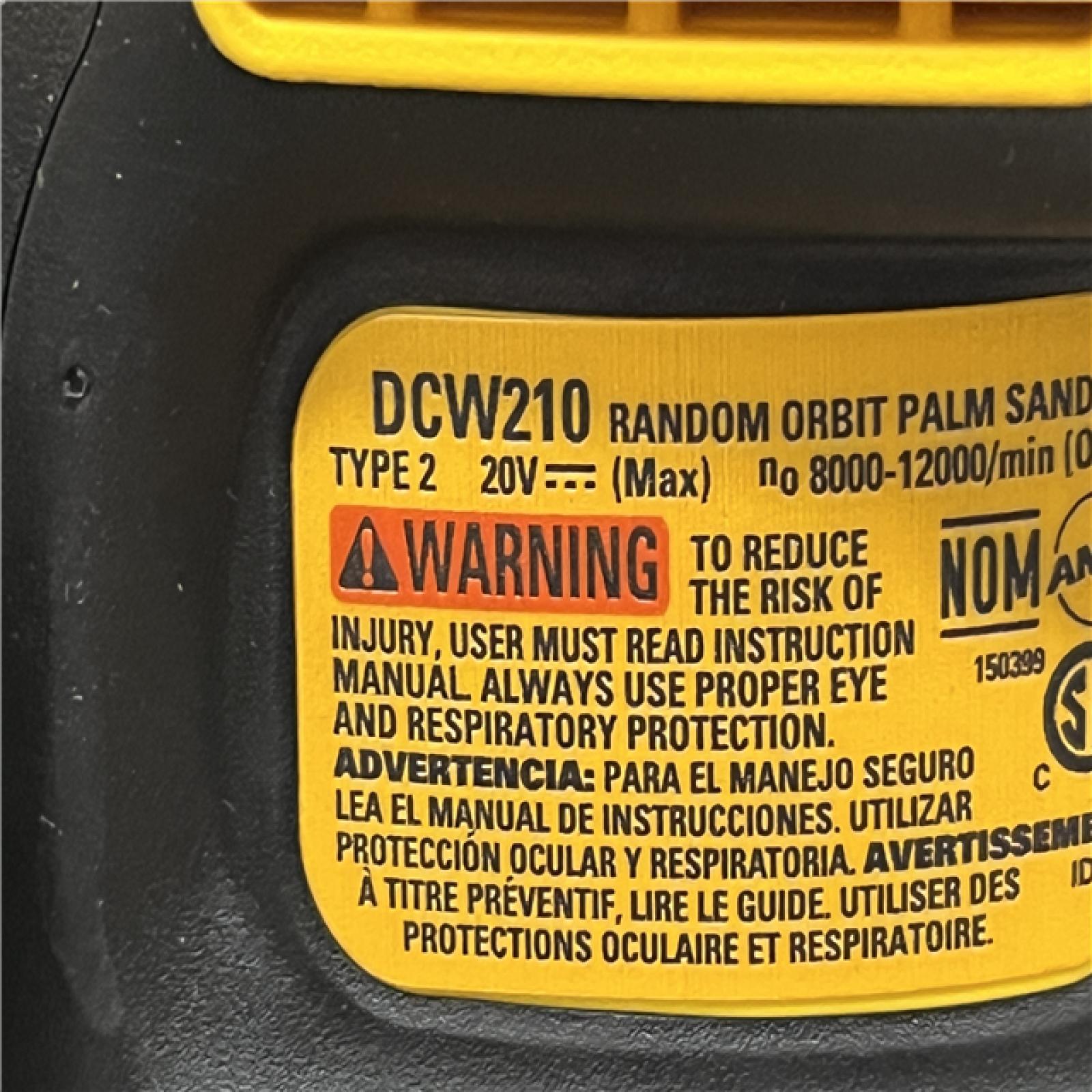AS-IS DEWALT 20V MAX XR Cordless Brushless 5 in. Random Orbital Sander Kit