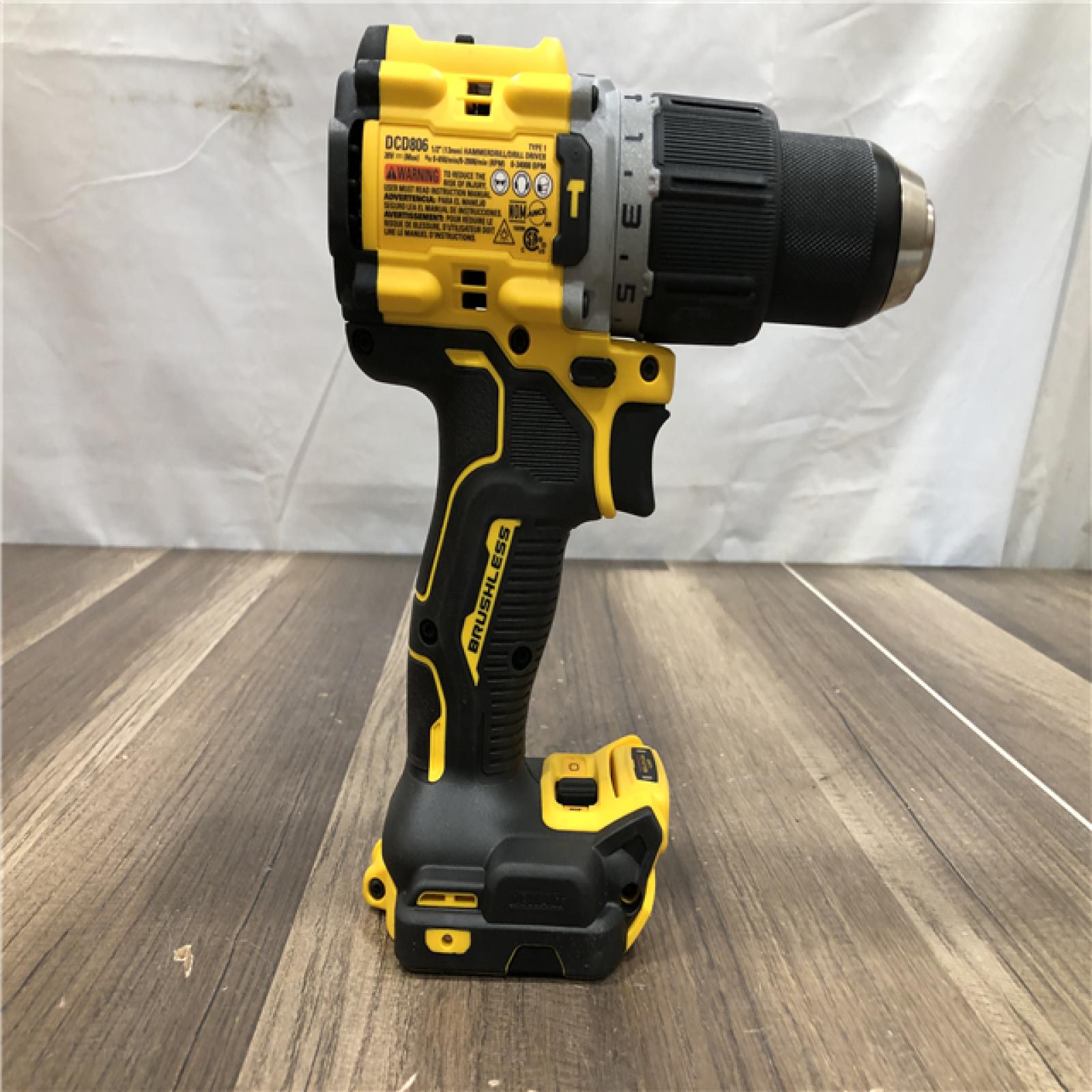 AS-IS DEWALT 20V XR Brushless Cordless 1/2 in. Hammer Drill (Tool-Only)