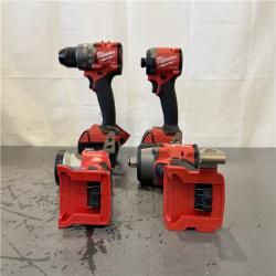 AS-IS-  Milwaukee M18 FUEL 18V Lithium-Ion Brushless Cordless Combo Kit with Two 5.0 Ah Batteries  1 Charger  2 Tool Bags (7-Tool)