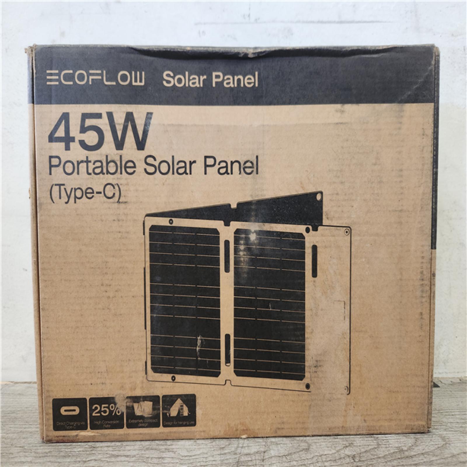 Phoenix NEW EcoFlow 45-Watt TOPCon Portable Solar Panel Up to 25% Conversion Rate  IP68  Ideal Solar Power Source for RIVER 2 Series (SEALED)