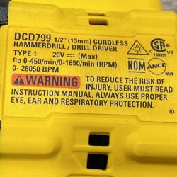 AS-IS DEWALT ATOMIC 20V Lithium-Ion Cordless 1/2 in. Hammer Drill Kit