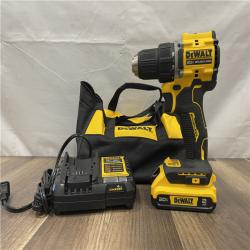 AS-IS DEWALT Atomic 20V Lithium-Ion Cordless Compact 1/2 in. Drill/Driver Kit