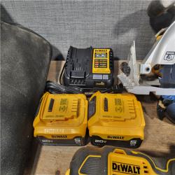 HOUSTON LOCATION - AS-IS DEWALT 8 TOOL COMBO KIT W/ (2) BATTERY & CHARGER