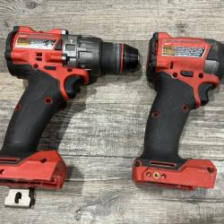 AS-IS Milwaukee FUEL 18V Lithium-Ion Brushless Cordless Hammer Drill and Impact Driver Combo Kit