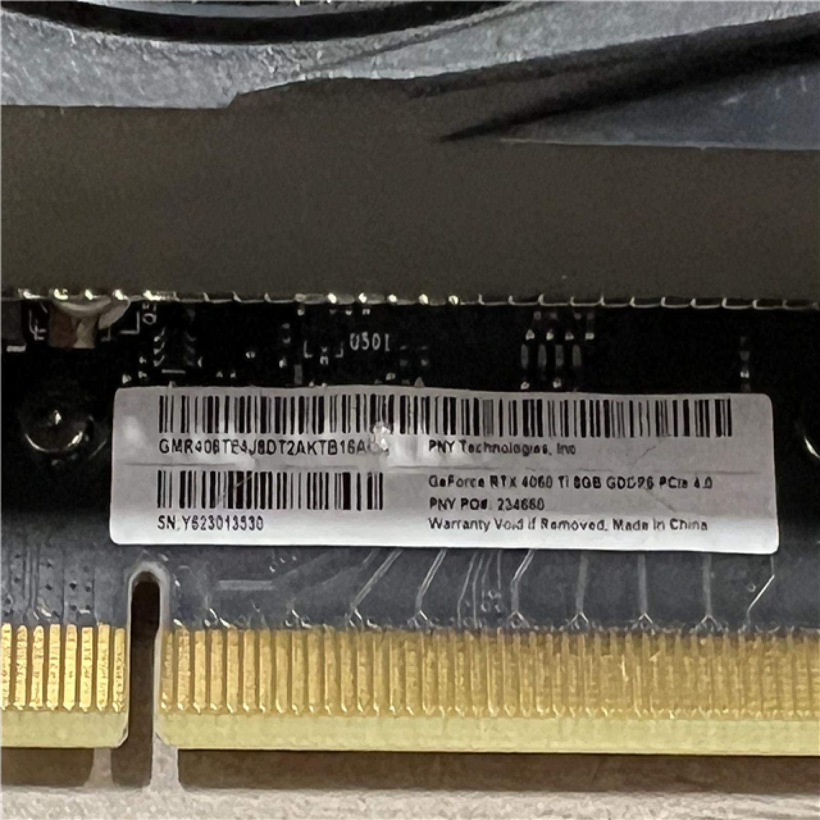 AS-IS PNY NVIDIA GeForce RTX 4060 Ti GDDR6 8GB GPU Graphics Card