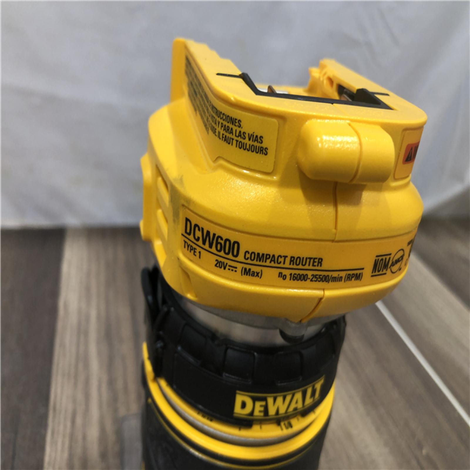 AS-IS DEWALT 20V MAX XR Cordless Brushless Fixed Base Compact Router (Tool Only)