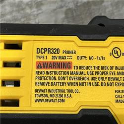 AS-IS DEWALT 20-Volt MAX 1 -1/2 in. Capacity Cordless Battery Powered Pruner (Tool Only)