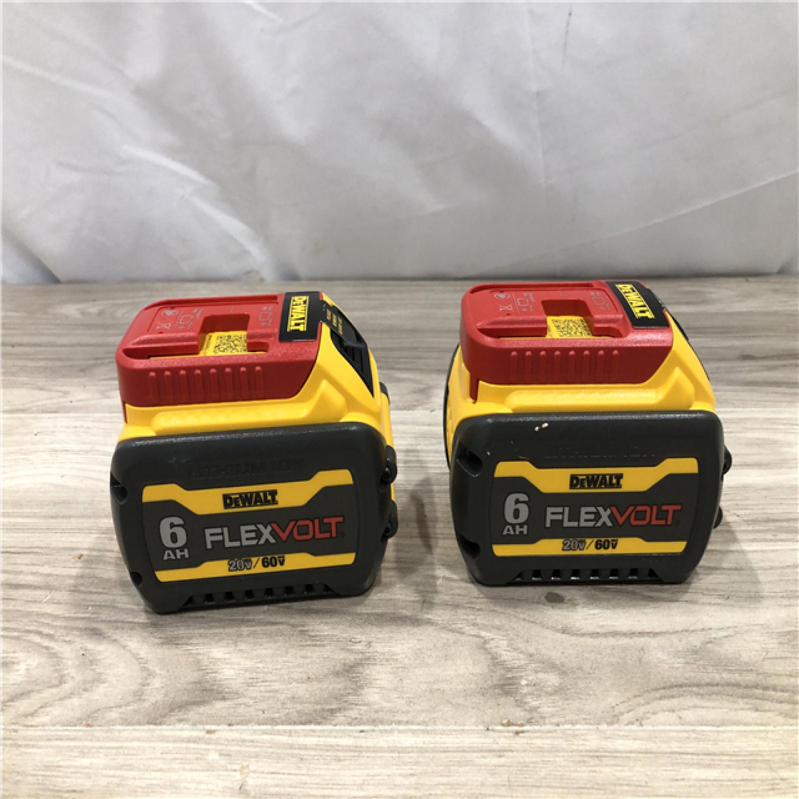 AS-IS DEWALT FLEXVOLT 20-Volt/60-Volt MAX Lithium-Ion 6.0Ah Battery Pack (2-Pack)