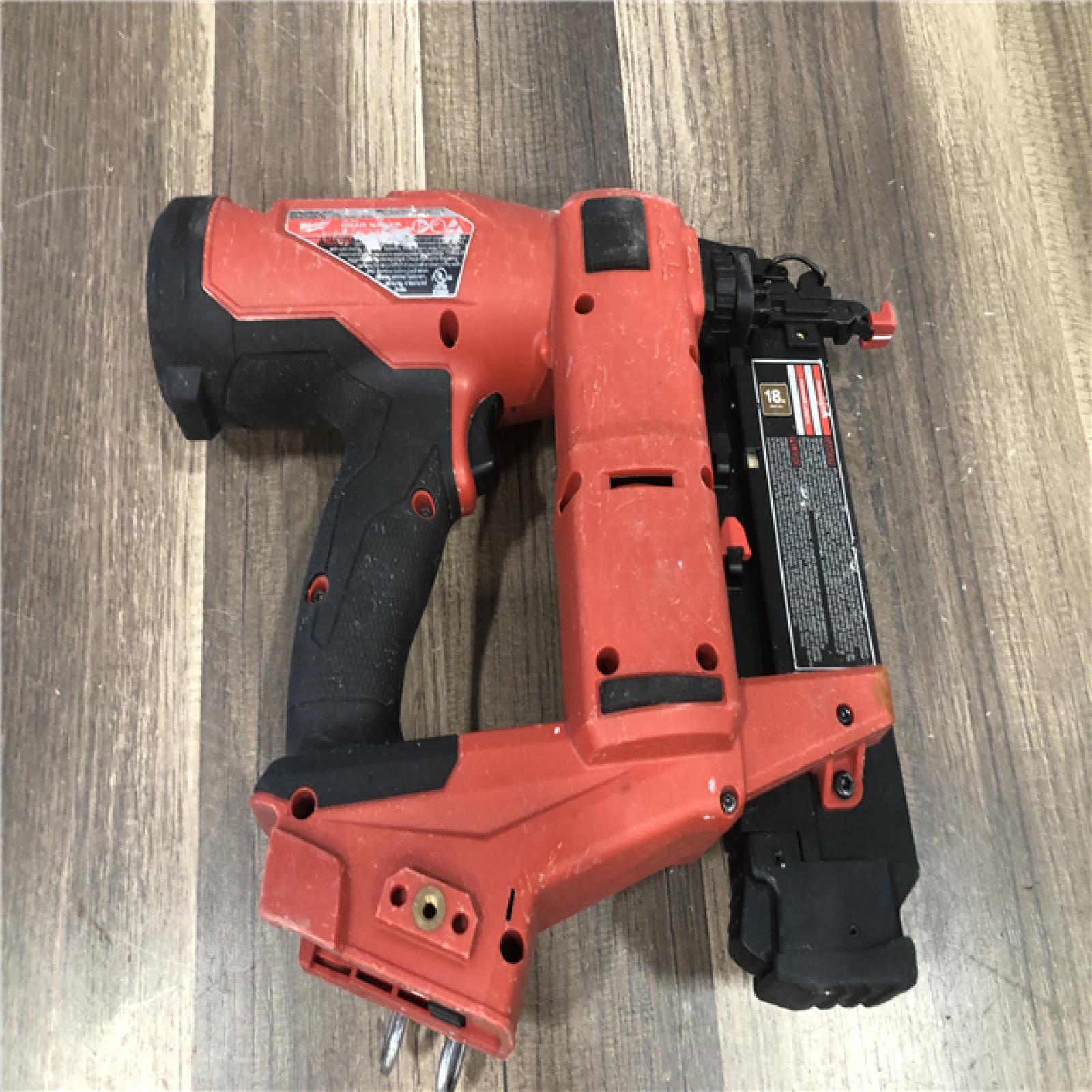 AS-IS Milwaukee  FUEL 18-Volt Lithium-Ion Brushless Cordless Gen II 18-Gauge Brad Nailer (Tool-Only)